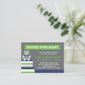 Neem een boek Kaart, klein Man, teddybeer Informatiekaartje (Staand voorkant)