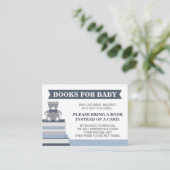 Neem een boek Kaart, klein Man, teddybeer Informatiekaartje (Staand voorkant)