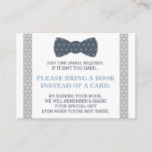 Neem een boek Kaart, klein Man, teddybeer Informatiekaartje (Voorkant)