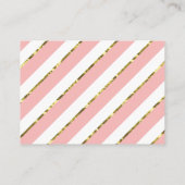 Neem een boek Kaart, kleine prinses, faux glitter Informatiekaartje (Achterkant)