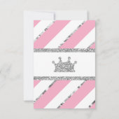 Neem een boek Kaart, kleine prinses, faux glitter Kaart (Achterkant)