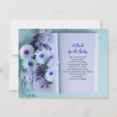 NEEM EEN BOEK MEE Blauwe Roze Baby Boy Shower Kaart (Voorkant)