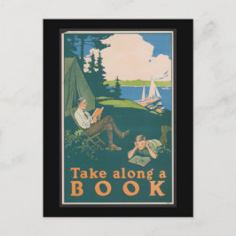 Neem een boek mee briefkaart