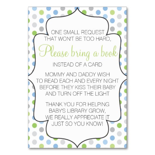 Neem een boek mee in plaats van een Kaart (Voorkant)