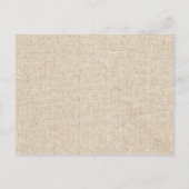 Neem een boek mee Rustic Lace Burlap Baby shower I Uitnodiging Briefkaart (Achterkant)