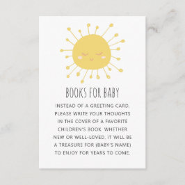 Neem een boek mee voor baby aanvraag. Schattigee z Informatiekaartje