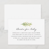 Neem een boek mee voor baby request. Eenvoudig gro Informatiekaartje (Voorkant / Achterkant)