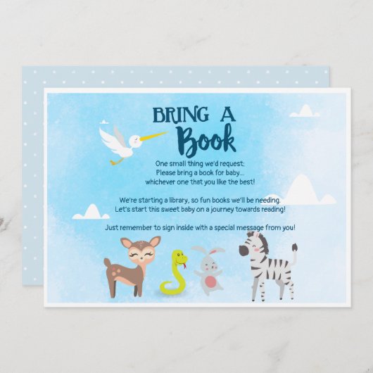 Neem een boek mee - Zoo- Noah's Ark Kaart (Voorkant / Achterkant)