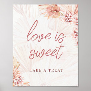 Neem een Boho Bohemian Beige Weddenschap Poster