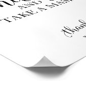 Neem een bordje met een Maskerbruiloft en maak er  Poster (Hoek)