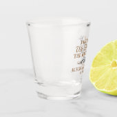 Neem een borrel Wij zijn getrouwd Shot Glas (Links)