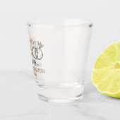 Neem een borrel Wij zijn getrouwd Shot Glas (Rechts)