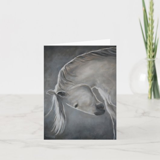 Neem een Bow Horse Art Note-Kaart Kaart (Voorkant)