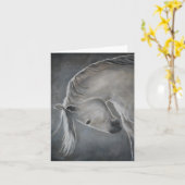 Neem een Bow Horse Art Note-Kaart Kaart (Gele Bloem)