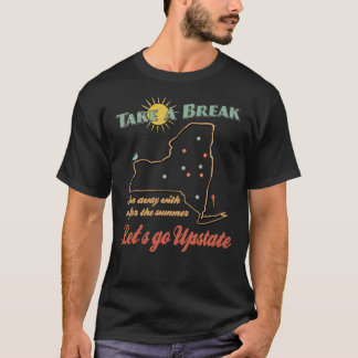 Neem een break-upstate NY-Vintage T-shirt