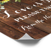 Neem een bruiloft bruidssalon Wedding Zonnebloem B Poster (Hoek)