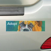 Neem een Bumpersticker van de Dog aan (Op auto)