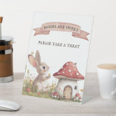 Neem een  Bunny Baby shower Reclamebord Met Voetstuk (Insitu)