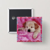 Neem een Button van de Dog aan (Voorkant /achterkant)