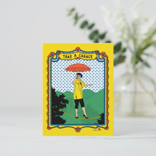 Neem een Chance_A_ Briefkaart (Staand voorkant)