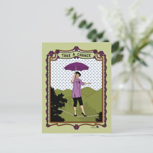Neem een Chance_C_ Briefkaart (Staand voorkant)