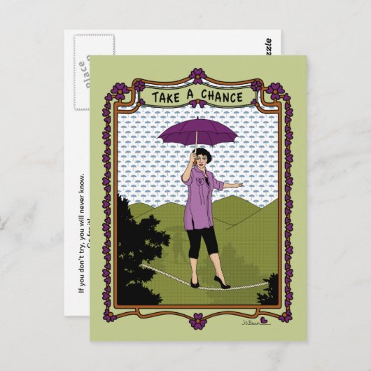 Neem een Chance_C_ Briefkaart (Voorkant / Achterkant)