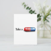 Neem een Chill Pill Briefkaart (Staand voorkant)