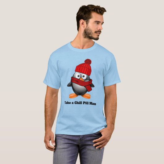 Neem een Chill Pill Man T-shirt (Voorkant volledig)