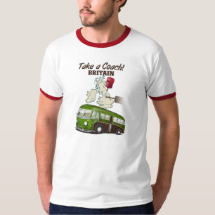 Neem een Coach Britain vintage reisposter T-shirt