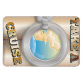 Neem een cruise cartoon reisposter magneet (Horizontaal)