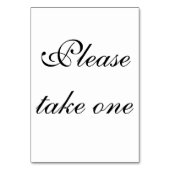 neem een Dank u Tafel Kaart (Achterkant)