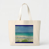 Neem een Deep Breath Ocean Bag Grote Tote Bag (Voorkant)