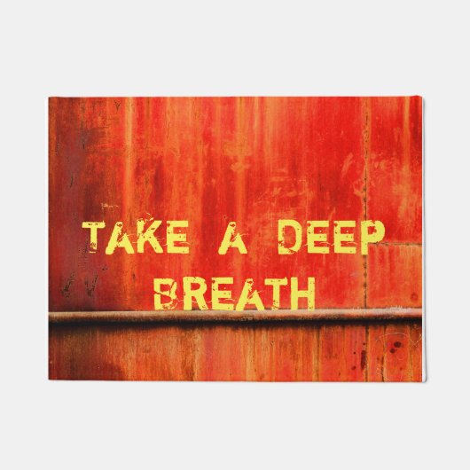"Neem een diepe breath" grappigheid Deurmat (Voorkant)