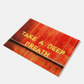 "Neem een diepe breath" grappigheid Deurmat (Schuin)