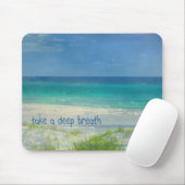 Neem een diepe Breath Ocean Mousepad Muismat (Met muis)