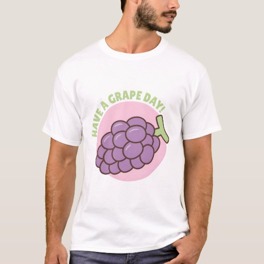 Neem een druivendagwoordspeling t-shirt (Voorkant)