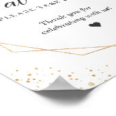 Neem één Eucalyptus Gold geometrische Poster (Hoek)