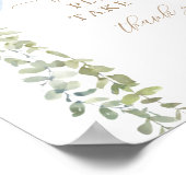 Neem één Favors Sign Blue-ballonballon Baby shower Poster (Hoek)