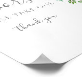 Neem één Favors Sign Pink Ballon Baby shower Poster (Hoek)