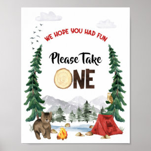 Neem één feestteken poster