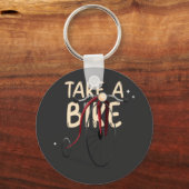 Neem een fiets sleutelhanger (Voorkant)