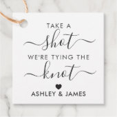 Neem een foto van de Knot Wedding... Bedankjes Labels (Voorkant)