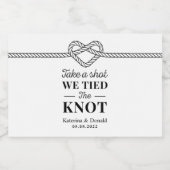 Neem een foto van het huwelijk. likeurfles etiket (Enkel label)