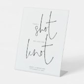 Neem een foto van het huwelijk. reclamebord met voetstuk (Voorkant)