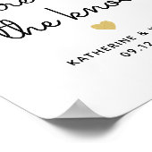 Neem een foto van het verloving van de knoop. poster (Hoek)