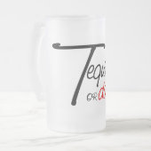 Neem een foto van tequila of vernedeer jezelf matglas bierpul (Voorkant links)