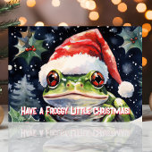 Neem een Froggy Little Christmas Frog Feestdagen Kaart