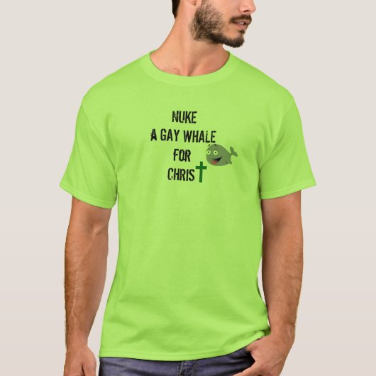 NEEM EEN GAYWALEN VOOR CHRIST T-SHIRT (Voorkant)