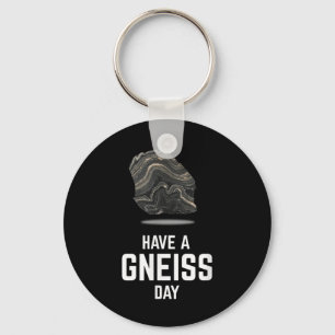 Neem een Gneiss Day geoloog Earth Granite T-shirt Sleutelhanger