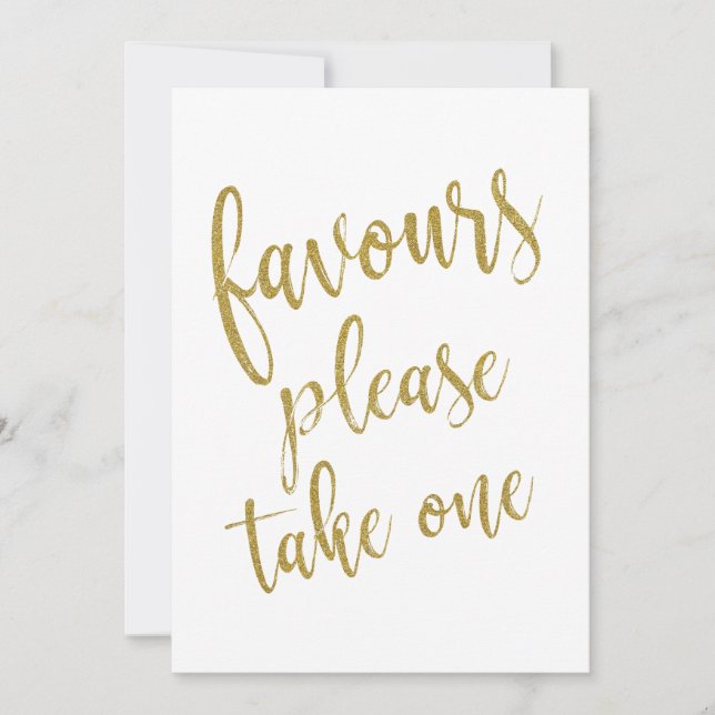 Neem één Gold-betaalbaar teken (Voorkant)